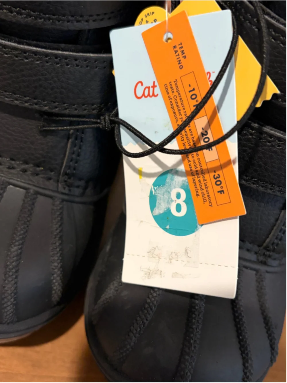 Toddler Kids' Cat & Jack Denver Waterproof Winter Snow Boots Black Size 8 NWT
